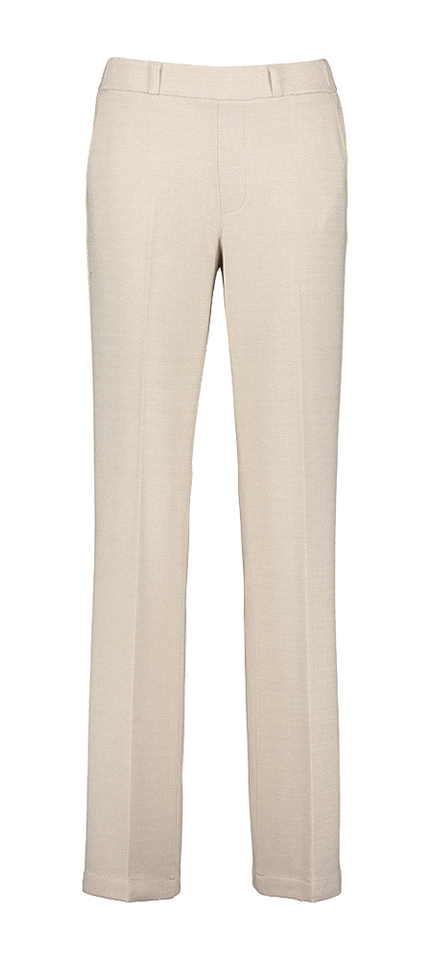 Beige broek met fijn patroon Hannah Para Mi 