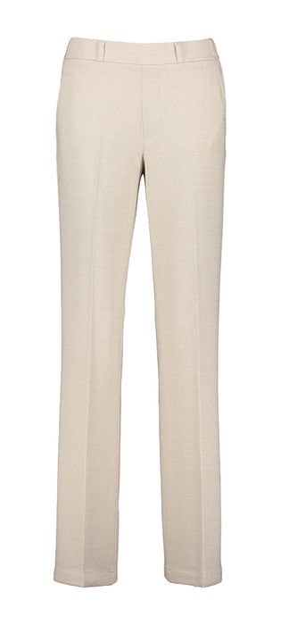 Beige broek met fijn patroon Hannah Para Mi