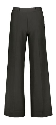 Zwarte lange broek met licht motief Mira Twill Para Mi 