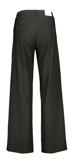 Zwarte lange broek met licht motief Mira Twill Para Mi 