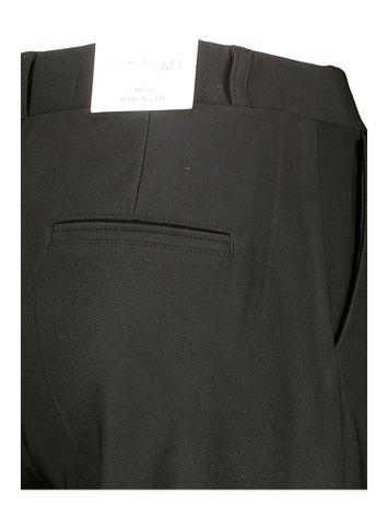 Zwarte lange broek met licht motief Mira Twill Para Mi 