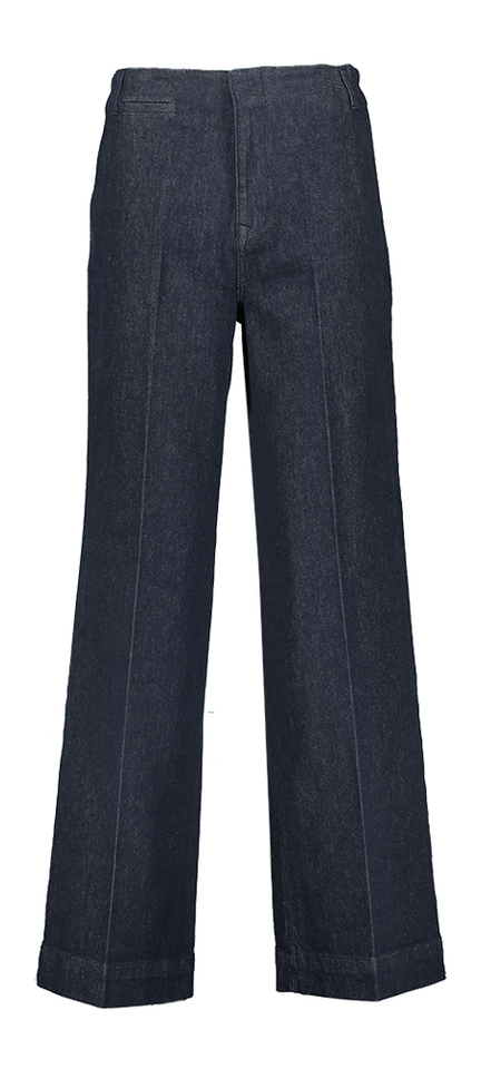 Donkerblauwe wide leg jeans P