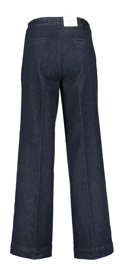 Donkerblauwe wide leg jeans P