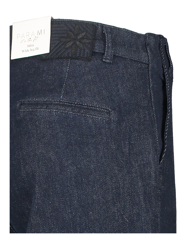 Donkerblauwe wide leg jeans P