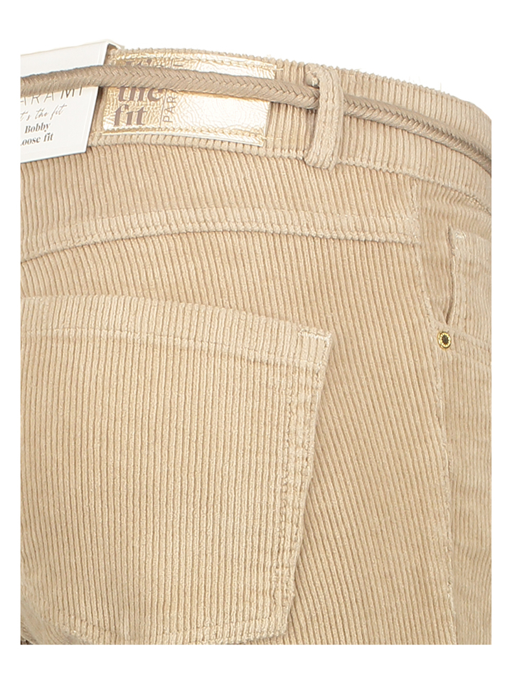 Beige loose broek Bobby cord Para Mi