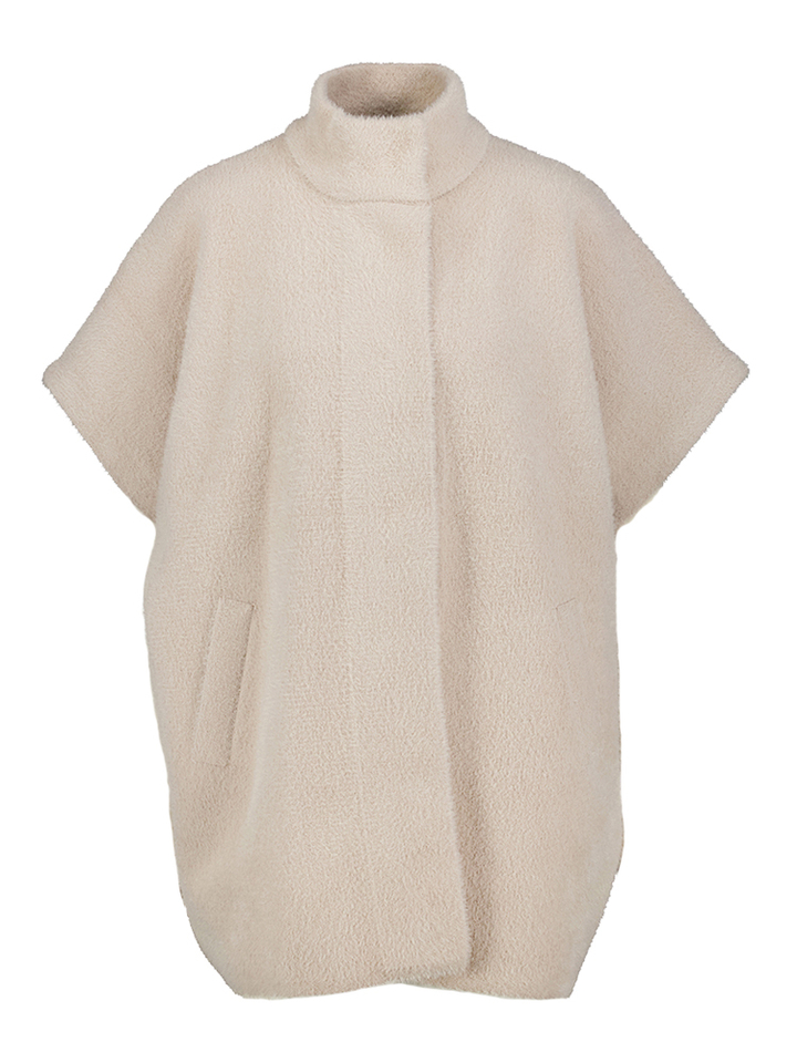 Beige fluffy jas Helen Rino Pelle