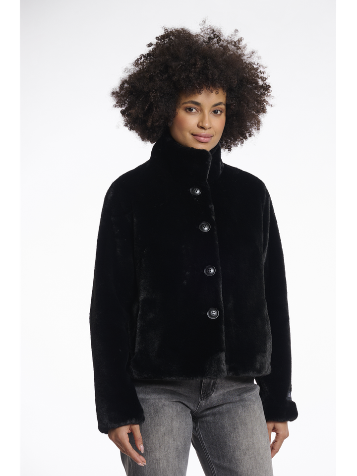 Zachte zwarte jas vie Rino Pelle 