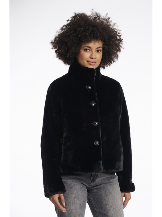 Zachte zwarte jas vie Rino Pelle