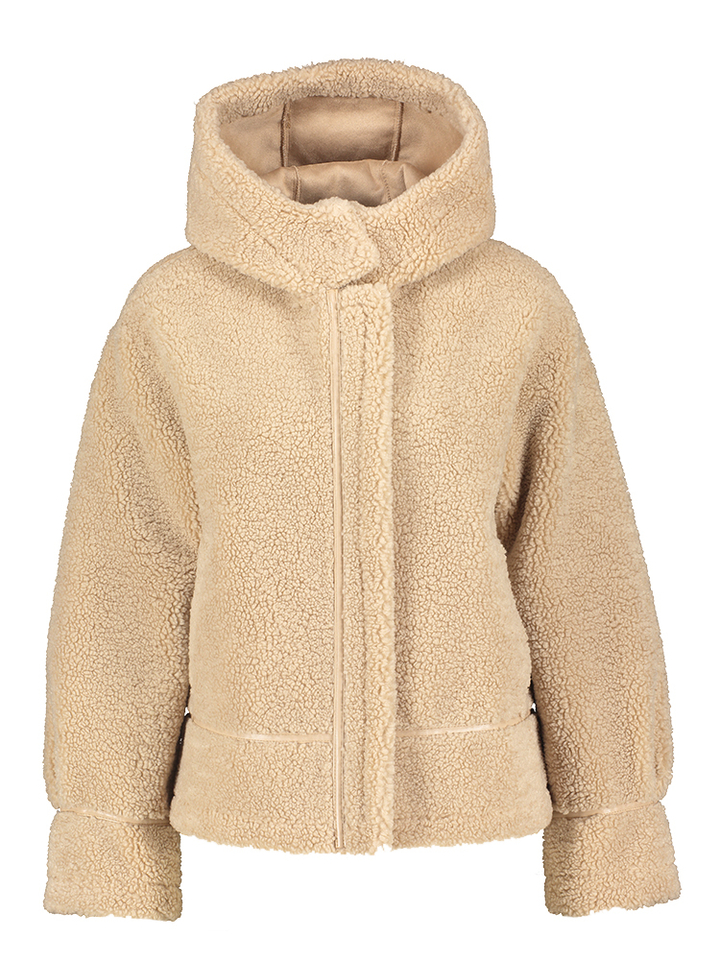 Beige teddy jas Felicia Rino Pelle