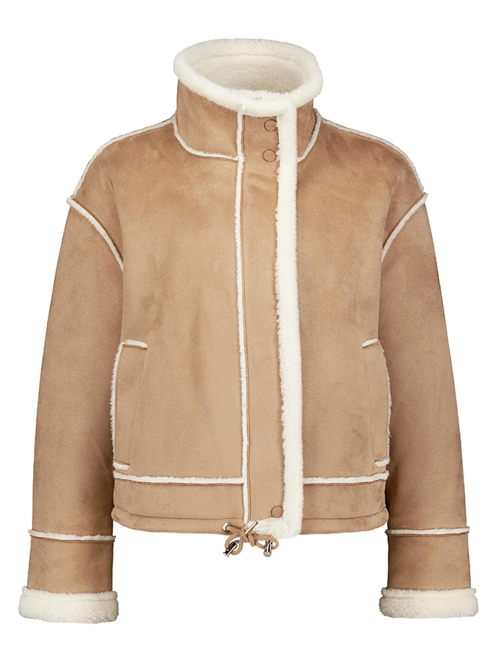 Beige jas Beck Rino Pelle