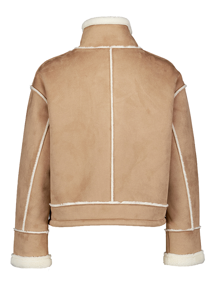 Beige jas Beck Rino Pelle