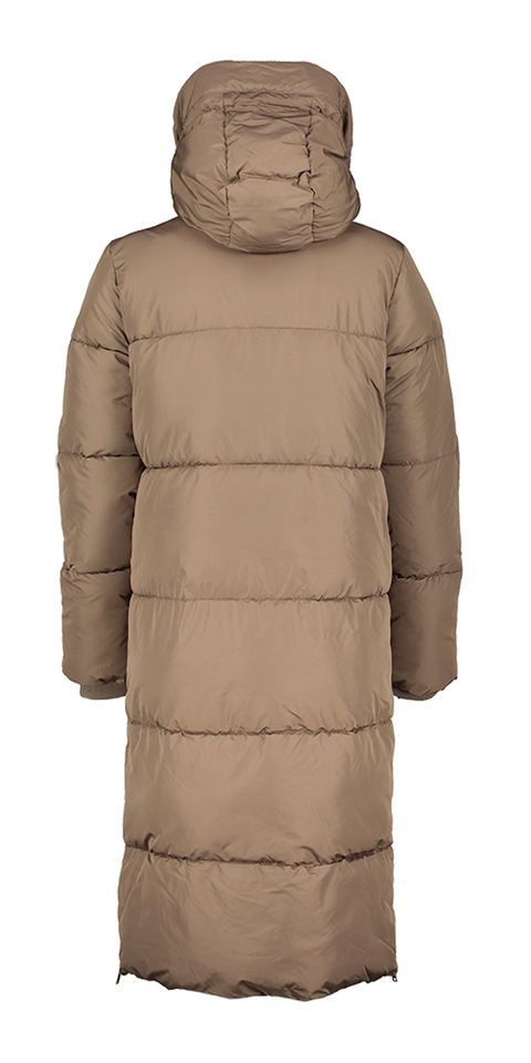 Bruine lange jas Tessa Rino Pelle