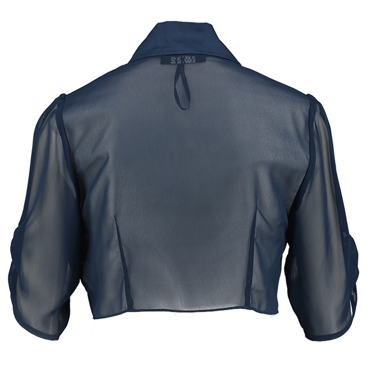 Blauwe transparante bolero  Swing