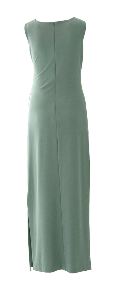 Groene lange aansluitende feestjurk Swing