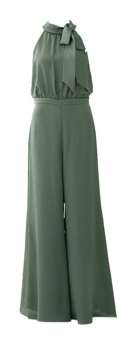 Groene feestelijke jumpsuit Swing