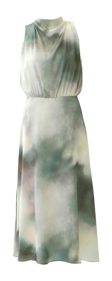 Multicolor feestelijke jurk Swing