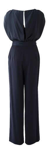 Donkerblauwe geklede jumpsuit Swing