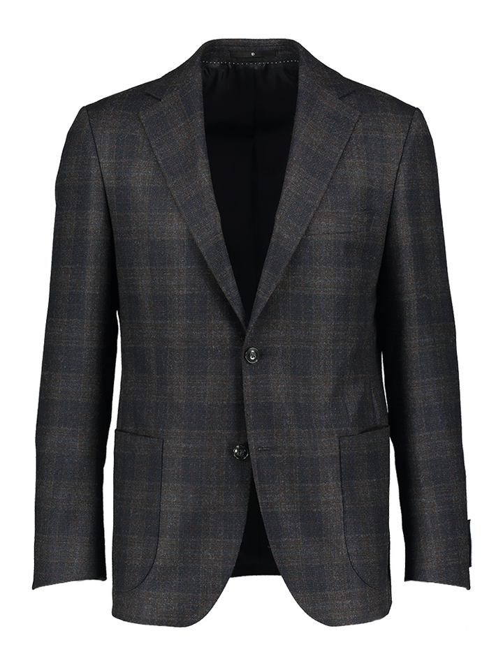 Blauw geruite blazer Dressler