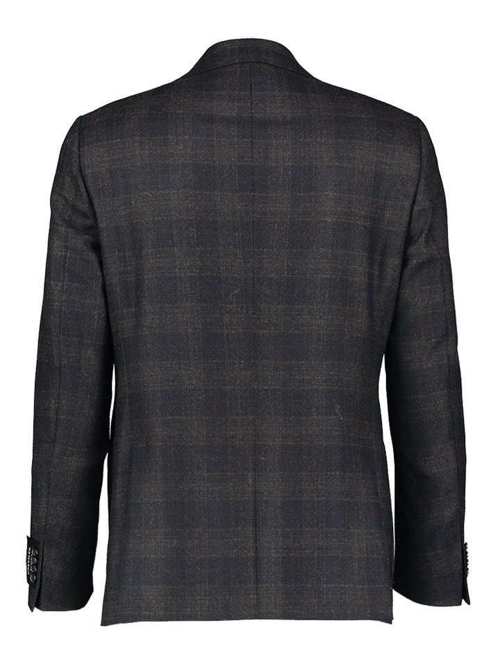 Blauw geruite blazer Dressler