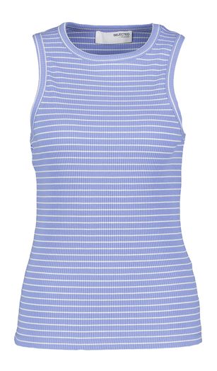 Blauwe gestreepte top Selected 