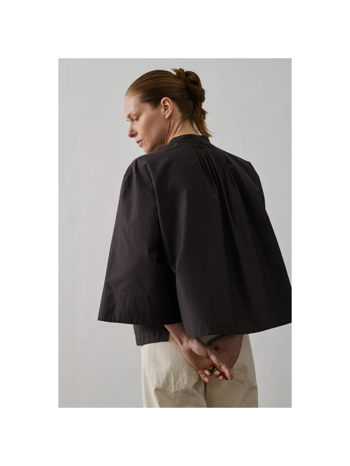 Bruine oversized bloes met wijde mouwen Bucarest Soeur