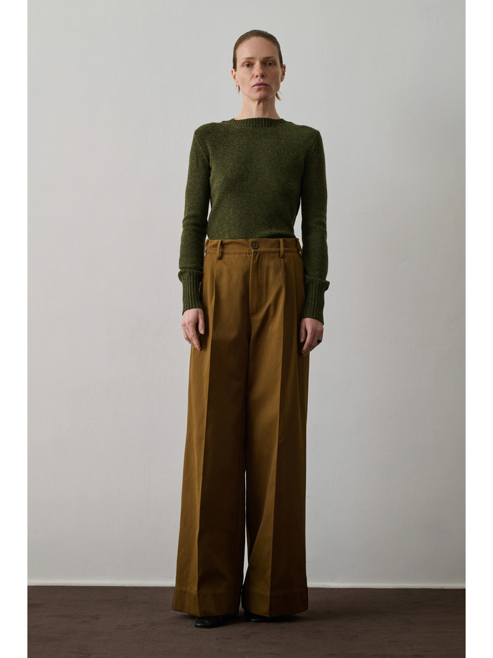 Kaki bronze wijde broek Frejus Soeur