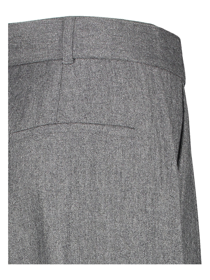 Grijze wijde geklede broek met banplooi Cole Soeur
