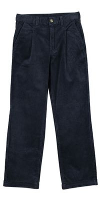 Donkerblauwe ribfluwelen broek Hackett
