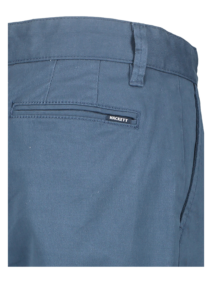 Petrolblauwe katoenen chino broek Hackett