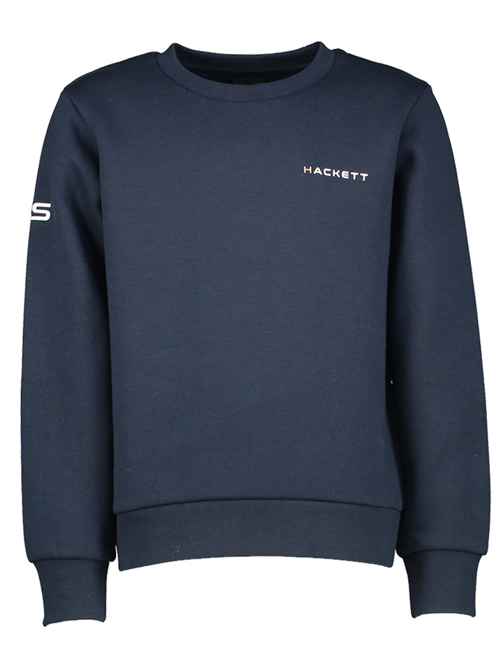 Donkerblauwe sweater met ronde hals Hackett