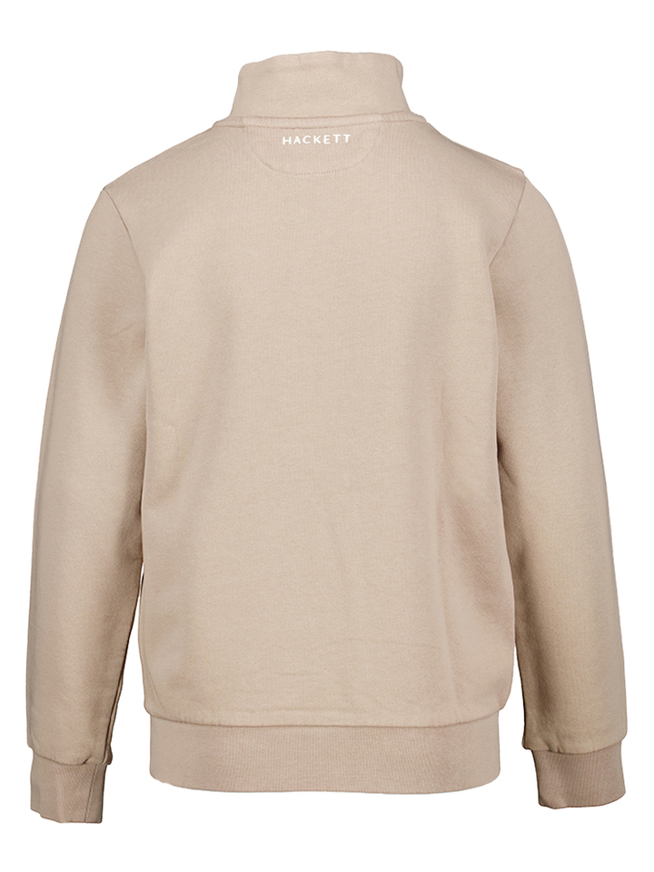Beige trui met korte rits Hackett