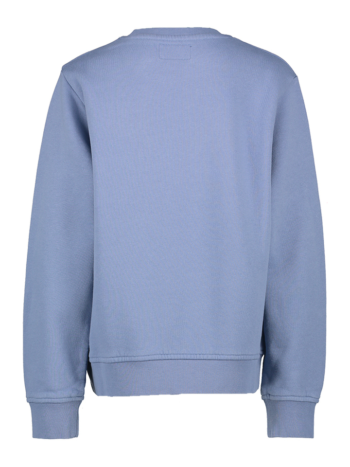 Lichtblauwe sweater met logo Hackett 