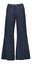 Blauwe wijde broek met plooi Silvia Wide Lois