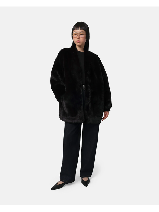 Zwarte mantel Jane Apparis