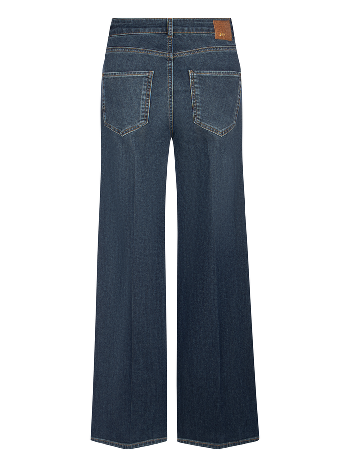 Blauwe flare jeans met hoge taille Raffaello Rossi
