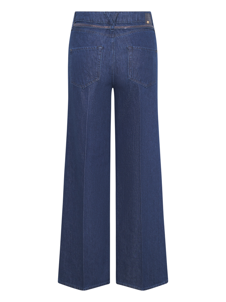 Donkerblauwe straight jeans Sventy Raffaello Rossi