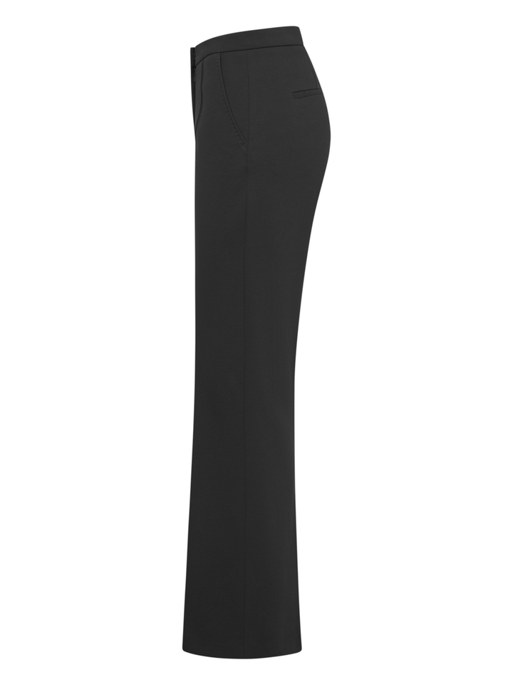 Zwarte broek in flare model Raffaello Rossi 