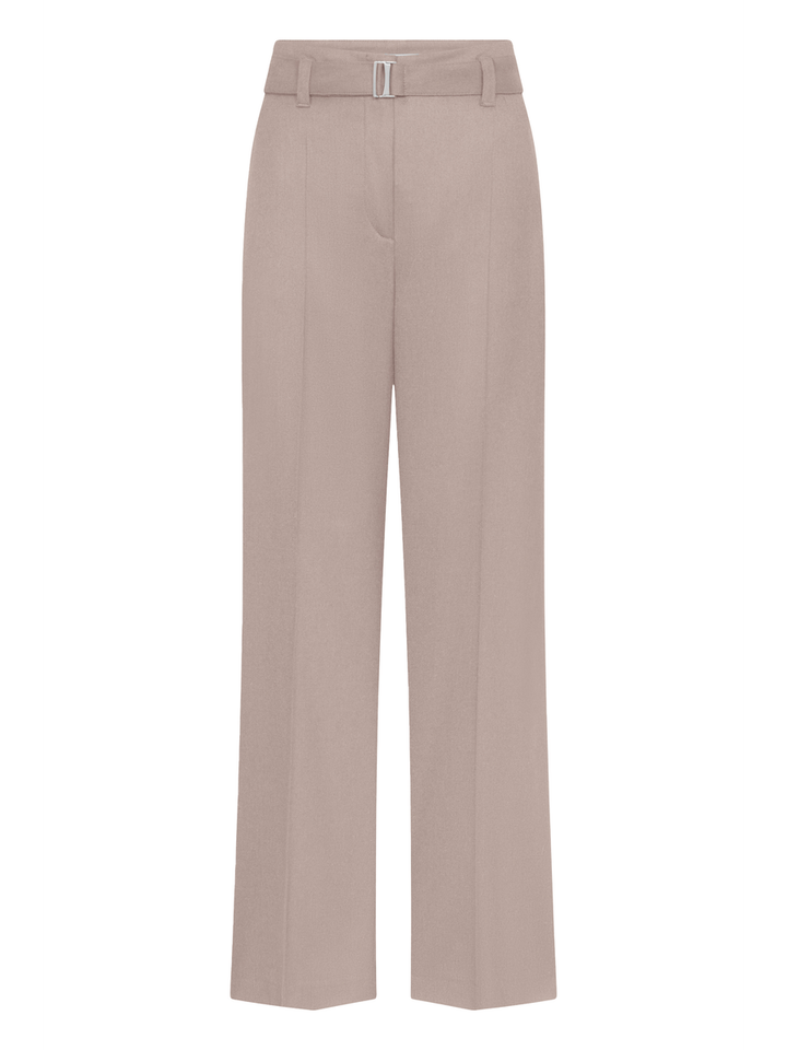 Beige broek met plooi Raffaello Rossi