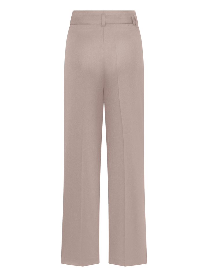 Beige broek met plooi Raffaello Rossi