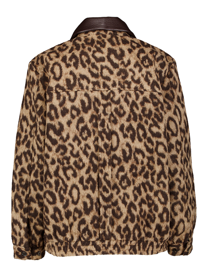 Wollen bomberjacket in dierenprint Beline Baum und Pferdgarten