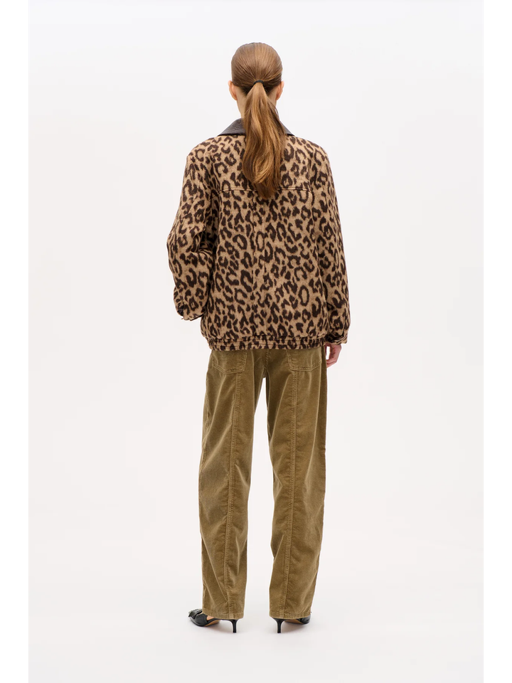 Wollen bomberjacket in dierenprint Beline Baum und Pferdgarten