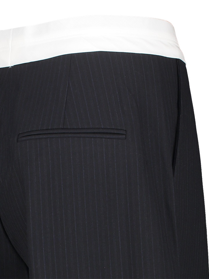 Donkerblauwe broek met strepen en witte lendenband Neyat Baum Und Pferdgarten