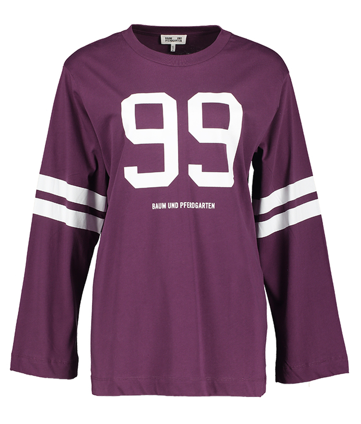 Paarse t-shirt met lange mouwen Jeevana Baum Und Pferdgarten