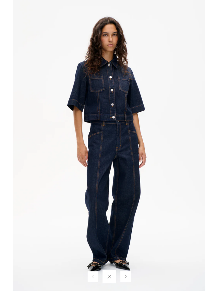 Donkerblauwe relaxed fit jeans Baum und Pferdgarten