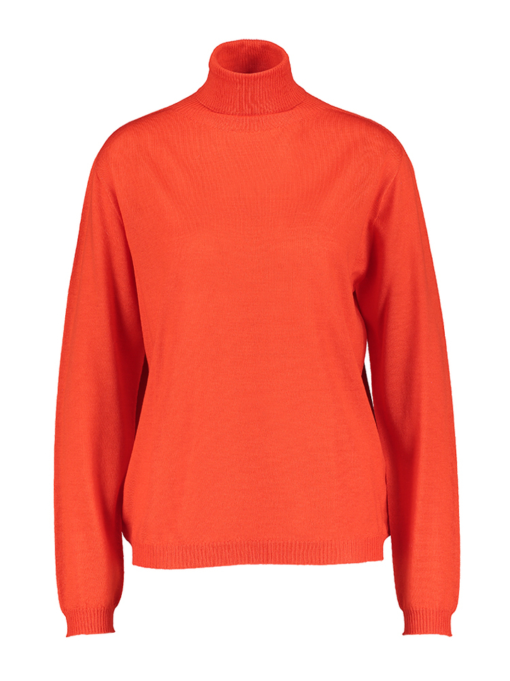 Rode pull met rolkraag in merino wol Pepe Due Amanti