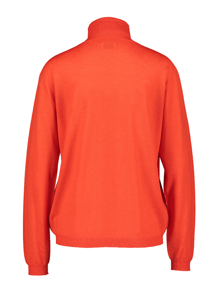 Rode pull met rolkraag in merino wol Pepe Due Amanti