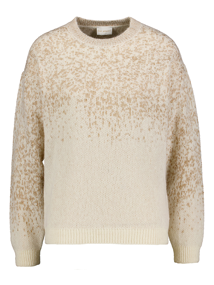 Beige trui met glitters Danny Due Amanti 