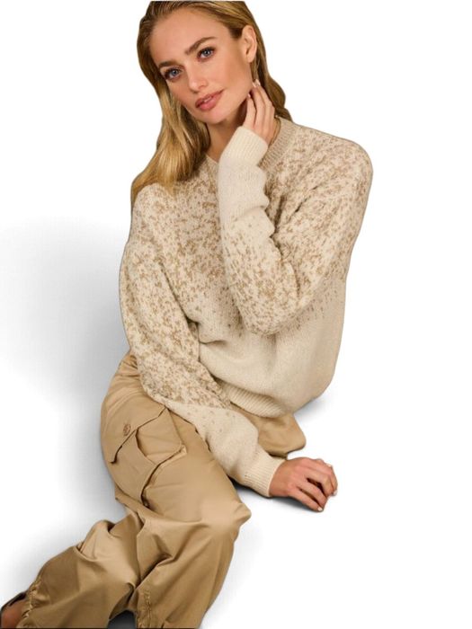Beige trui met glitters Danny Due Amanti