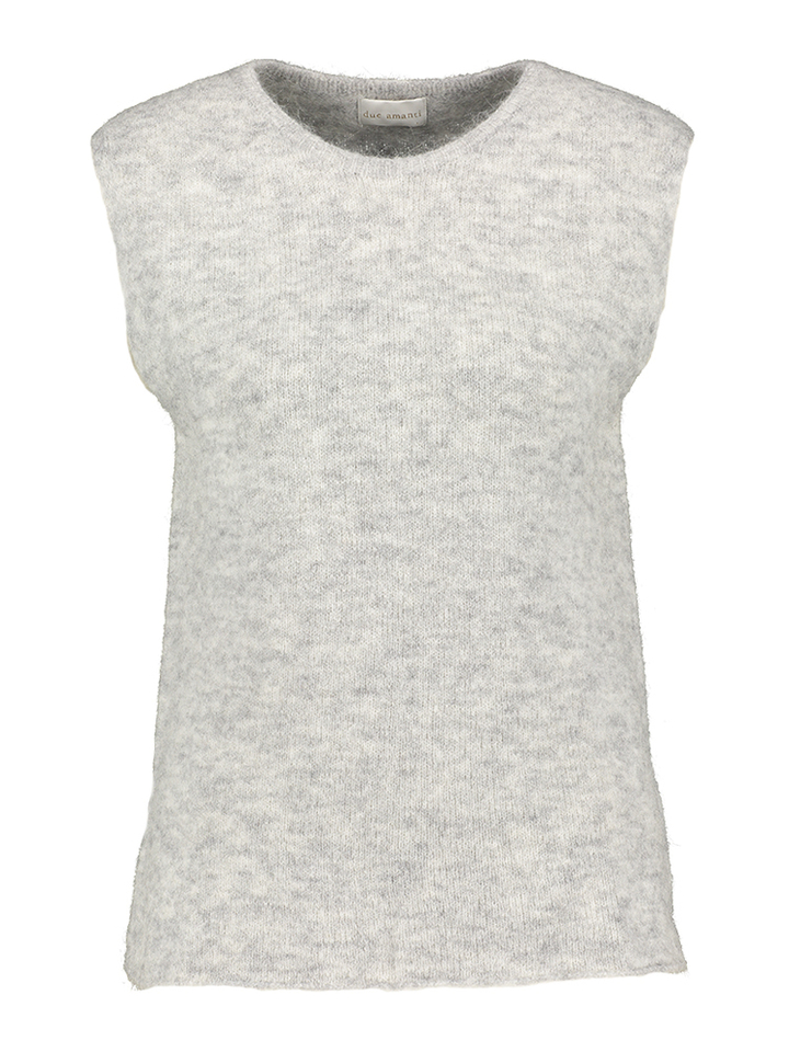 Grey melange mouwloze trui Rodi Due Amanti 