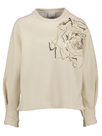 Ecru sweater met strass detail Victoria Due Amanti 